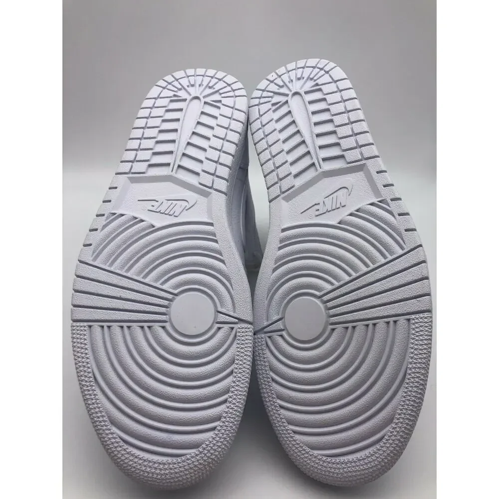 Nike Air Jordan 1 Mid Triple White 554724-129 Men's Shoe 14 NEW